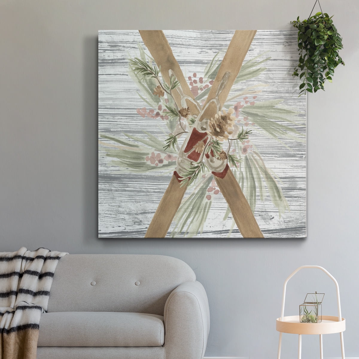 Wexford Home Pinecone Lodge II-Premium Gallery Wrapped Canvas, 40" x 40" - Ready to Hang