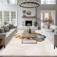 thumbnail image 3 of 5'x7' Area Rugs for Living Room Bedroom, Fall Pumpkins Washable Rug Carpet Runner Indoor Outdoor, Thanksgiving Gnomes Maple Leaf on Linen Non Slip Floor Mats Area Rug for Kitchen, Nursery, 3 of 8