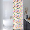 thumbnail image 3 of Colorful Polka Dot Window Privacy Film, Watercolor Rainbow Polka Dots Static Cling UV Sun Blocking Heat Control Window Tint Day and Night, Non-Adhesive One Way Windows Privacy Cover 17.7''x78.7'', 3 of 7