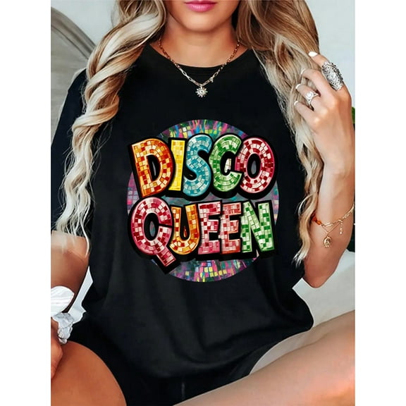 Disco Queen Party Retro 70s Dance Night Fever Women's Party T-Shirt T-Shirt