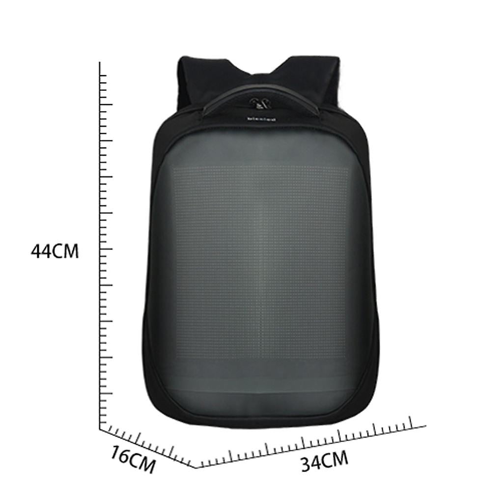 Smart led backpack with wifi control 17.3 inch laptop bag for