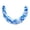 A001- Blue, variant on Inflatable Water Hammock, PVC Curved Semi-circular Pool Float Lounge, 1 Piece 29.5 by 23.6 Inch Green Tropical Print, Portable Recliner Floating Chair for Pool Lake Beach Summer Relaxation