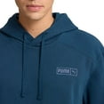 thumbnail image 4 of PUMA Men's Fleece Hoodie Pullover with Kangaroo Pocket (US, Alpha, Small, Regular, Regular, Blue), 4 of 4