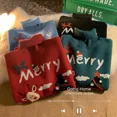 thumbnail image 4 of Suéter de cuello alto de alce de Navidad para mujer, traje de pareja engrosado de invierno, suéter versátil de estilo perezoso de moda Ins, gran oferta, 4 of 5