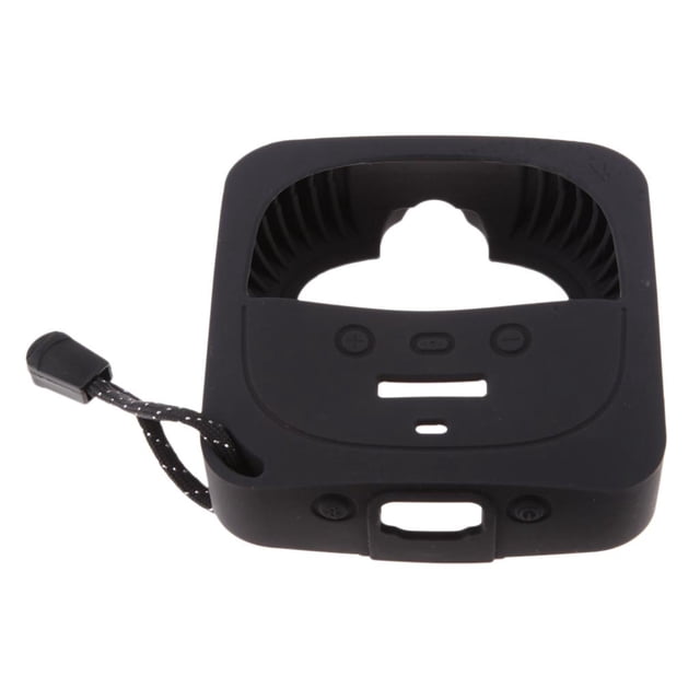 Funda protectora de silicona para altavoz micro Bluetooth, color negro.