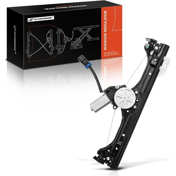 A-Premium Power Window Regulator with 2-pin Motor Compatible with Fiat 500 2012-2019 2-Door SOHC Front Driver Side Replace# 68070267AC