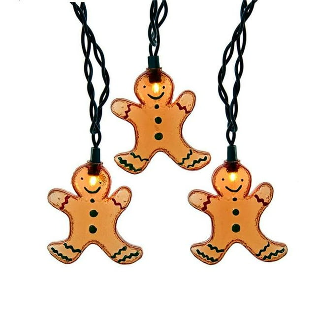 Kurt Adler UL4331 10-Light Gingerbread Light Set