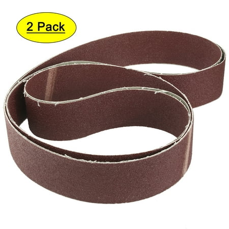 

2-Inch x 72-Inch 60 Grit Lapped Butt Joint Aluminum Oxide Sanding Belt 2pcs