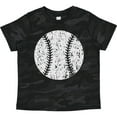 thumbnail image 3 of Inktastic Distressed Baseball in White Boys or Girls Toddler T-Shirt, 3 of 5