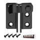 thumbnail image 1 of Uxcell 1-Pack Pestillos de Flip, 1.8 in Pestillo de Seguridad de Acero Inoxidable para Puerta de Granero Acabado Cepillado para Puerta [Apertura Derecha, Negro], 1 of 6