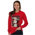 thumbnail image 3 of Betty Boop A Wink And A Giggle Women's Long Sleeve T Shirt Brisco Brands L, 3 of 6