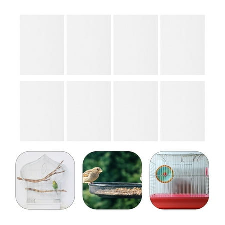 FOMIYES 100 Pcs Disposable Paper Liners for Parakeet Cage Liners White