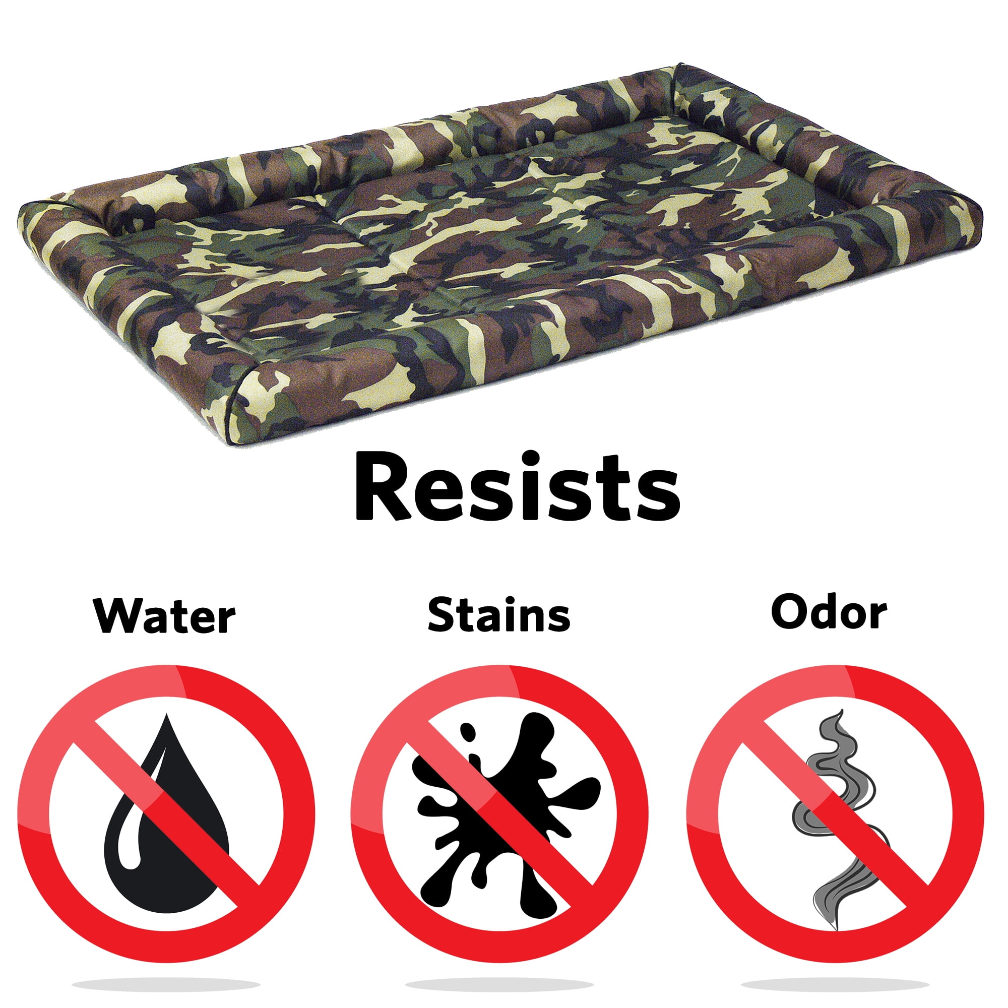 Midwest Homes for Pets Ultra-Durable QuietTime Maxx Dog Bed Fits a 30-inch Crate, Camo