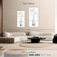 thumbnail image 4 of Elephant Stock Minimal Flowers Wall Art - Vertical Multi Panel Canvas - Living Room Wall Decor - Floral And Botanical Multi Panel - White And Gray Decor - 24" x 52", 4 of 8
