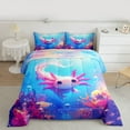 thumbnail image 2 of Homewish Cute Axolotl Bedding Comforter Set,Watercolor Sea Coral Twin Comforter Sets,Pink Blue Bedding Set For Girls,Ultra Soft Home Decor Reversible,2 Pieces, 2 of 8