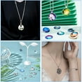 thumbnail image 2 of Réplica de plata de ley 925, colgante de joyería de acero inoxidable duradero para hacer manualidades con fotos, regalos únicos hechos a mano, biseles colgantes redondos con mano de obra fina, 2 of 6