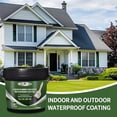 thumbnail image 6 of 4 Gallan Liquid Rubber Waterproof Sealant Black,  Roof Sealant Waterproof  DIY Leak Repair Coating for Flat, Metal & Low Slope Roofs, Foundations, Gutters & More – Flexible Protective Membrane, 6 of 10