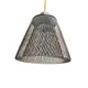 thumbnail image 2 of Pantalla de lámpara colgante de hierro Yuyangstore Pantalla tejida trapezoide negro, 2 of 8