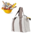 thumbnail image 4 of Sac à Outils à Grand Ouverture en Toile Sac de Rangement pour Outils Matériel Imperméable Grande Capacité de Charge Matériel Menuiserie Réparation Sac de Rangement en Toile Sac à Main Gris, 4 of 7