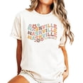 thumbnail image 2 of Nashville Tennessee Shirt for Women, Teens & Kids Groovy Colorful Sports Graphic Tee Natural Shirt Adult 2XL, 2 of 4