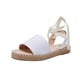 thumbnail image 2 of Sandalia Mujer Plana Suela Yute Tipo Piel Tiras Cruzadas, 2 of 4