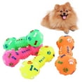 thumbnail image 3 of SPRING PARK Pet Dog Puppy Cat Toys–Pet Chew Toy Soft Small Rubber Bone Squeaky Colorful Dot Toy for Puppy Games, 3 of 7