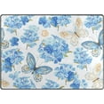 thumbnail image 2 of Coolnut Elegant Flowers Butterflies Lightweight Area Rugs Carpet Mats Floor Rug Home Decor for Kids Room Living Room, 80"x 58", 2 of 6