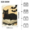 thumbnail image 2 of FORMRS 1-Subject Spiral Notebook 8" x 5" College Ruled 60 Refillable Sheet A5 Hard Cover, Beige Halloween Cat, 2 of 7
