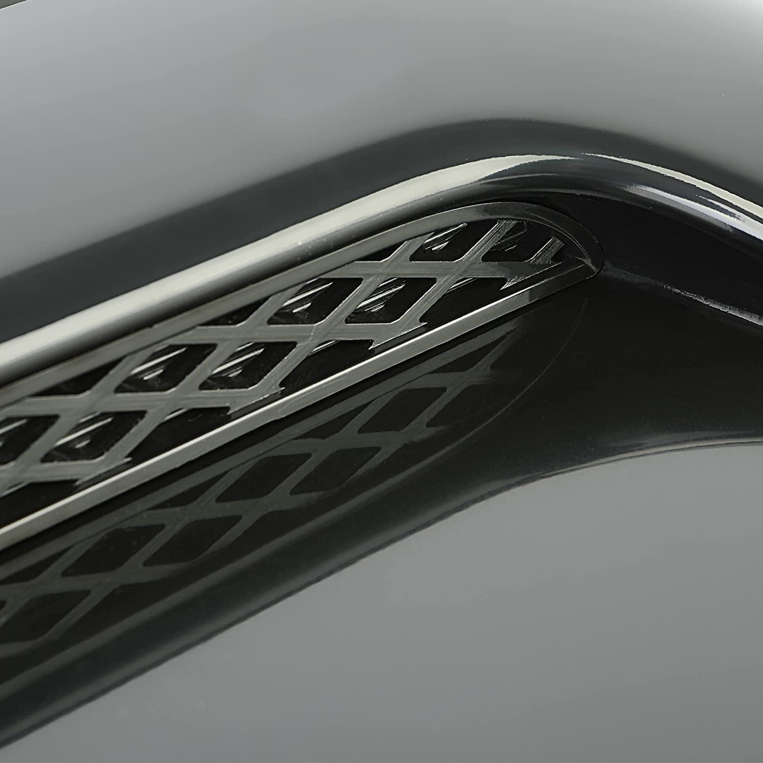 Ecotric Plastic Hood Scoop Upgrade Kit, Unpainted Black Compatible with 2010-2021 Toyota 4Runner