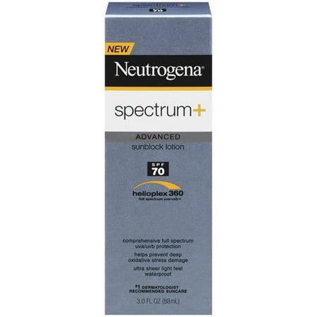 Neutrogena(R) Spf 70 Spectrum Advanced Sunblock Lotion, 3 fl oz - Walmart.com