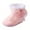 Pink, variant on BOBOGOJP Infant Baby Boots Boys Girls Cozy Fleece Slippers Snow Boots Winter Baby Girl Shoes Warm Baby Crib Footwear for Newborn Toddlers Pink for Size 4