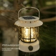 thumbnail image 3 of Lámpara solar retro recargable de modo de espera ultralargo, lámpara multifuncional para acampar al aire libre, lámpara de iluminación LED para exteriores, 3 of 6
