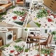 thumbnail image 5 of Kitchen Mats for Floor 3x5 Ft, Christmas Non Slip Area Rugs for Kitchen Bedroom Entryway, Gnomes Xmas Tree Snowflake Winter Gifts Wooden Washable Carpet Runner Rug Floor Mats for Bedroom Home Decor, 5 of 9