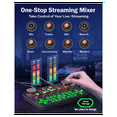 thumbnail image 5 of Gaming Audio Mixer, Streaming Audio Mixer, Audio Interface Sound Card for Live Streaming, Podcast Recording, PC, Guitar, 5 of 6
