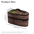 thumbnail image 6 of HELLHERO Dark Wood Grain Pattern Design Portable Travel Steamer Pouch Handheld Travel Steamer Organizer, Bag Only, 6 of 6