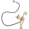 thumbnail image 3 of Pendentif Fixateur de rideau Kitty Aimant Paire de sangles de rideau Or, 3 of 5