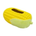thumbnail image 1 of Caja de pañuelos de escritorio con forma de maíz, decoración moderna, funda para caja de pañuelos amarillo, 1 of 9