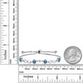 thumbnail image 6 of Gem Stone King 925 Sterling Silver Bracelet Persian Blue Moissanite Lab Grown Diamond (2.07 Cttw), 6 of 6