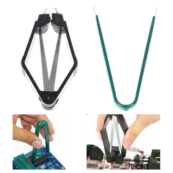 2pcs/set U Type IC Chip Extractor Machine Clip for ROM Extraction Removal Pul WL
