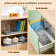 thumbnail image 3 of Organizador de Sartenes y Ollas, Organizador de Cocina Acero Inoxidable con 10 Compartimentos Ajustables, Estante Corredizo Expandible, Base ABS Protectora (Gris), 3 of 4