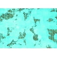 thumbnail image 1 of Ahgly Company Indoor Rectangle Abstract Turquoise Blue Modern Area Rugs, 6' x 9', 1 of 4