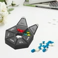 thumbnail image 3 of Boîte à Pilules 3 Pcs Translucide Anti-Humidité Portable 7 Compartiments Mini Distributeur Hebdomadaire Extérieur Voyage Conteneur de Pilules 7 Jours Support de Capsules pour Voyage, 3 of 8