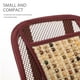 thumbnail image 2 of Cojín Lumbar, almohadilla de soporte para la cintura del coche, soporte para la espalda de la silla, almohadilla de cintura reutilizable, cuentas de madera, soporte Lumbar para el coche, 2 of 5