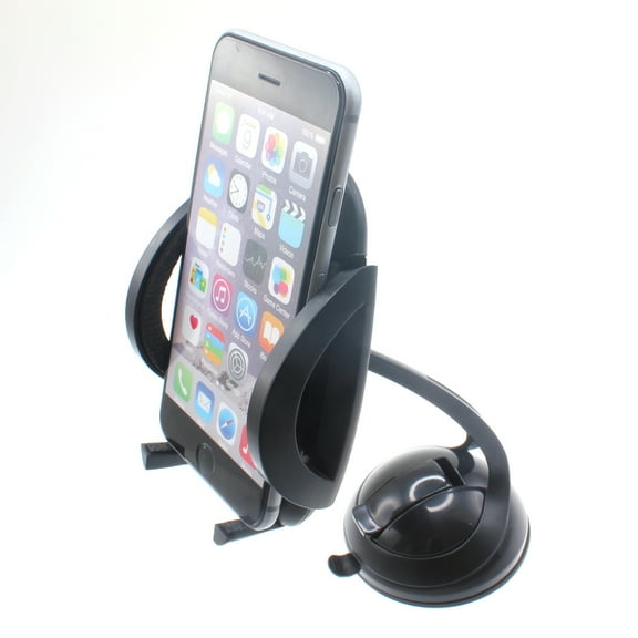 Dash Car Mount for iPhone 16/Pro/Max/Plus - Windshield Holder Cradle Swivel Dock for iPhone 16/Pro/Max/Plus