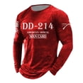 thumbnail image 3 of Men 214 Printed Round Neck Long Sleeved T Shirt Casual Trend Loose and Comfortable Long Sleeved T Shirt Top, 3 of 3
