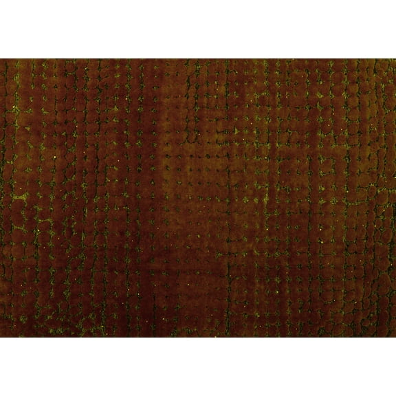 Ahgly Company Machine Washable Indoor Rectangle Abstract Yellow Modern Area Rugs, 5' x 7'