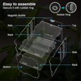 thumbnail image 5 of Caja de alimentación para reptiles, contenedores acrílicos para terrario, para araña, lagarto, Rana, escarabajo, 5 of 5