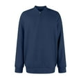 thumbnail image 3 of Men's Corduroy Quarter-Zip Sweater Pullover, Mock Neck Long Sleeve Casual Winter Thermal Lined, 3 of 9