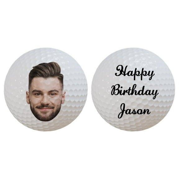 Custom Personalised Balls For Men, Double Sided Ball, Custom Photo, Logo or Text, Gifts For Men, Retiree and Lovers