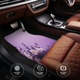 thumbnail image 4 of Xecao Lavender Roses Arrangement Print Car Foot Mat Set of 4 Pieces Neoprene All-Weather Dust-Proof Stain-resistantCar Interior Decorative mats Non-Slip Mats, 4 of 6